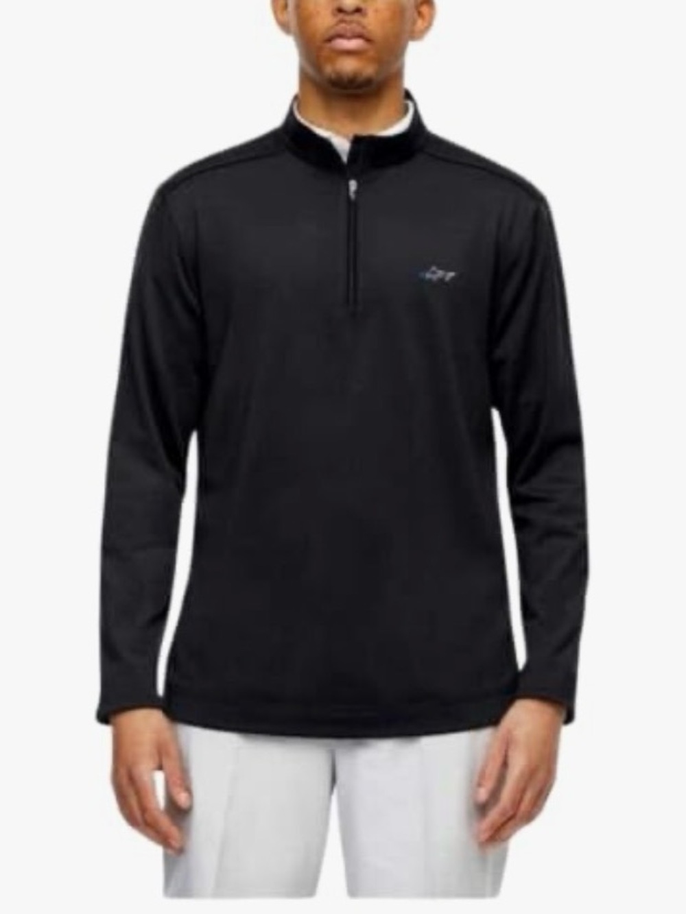 Greg Norman Collection Black Long Sleeve 1/4 Zip Pullover top